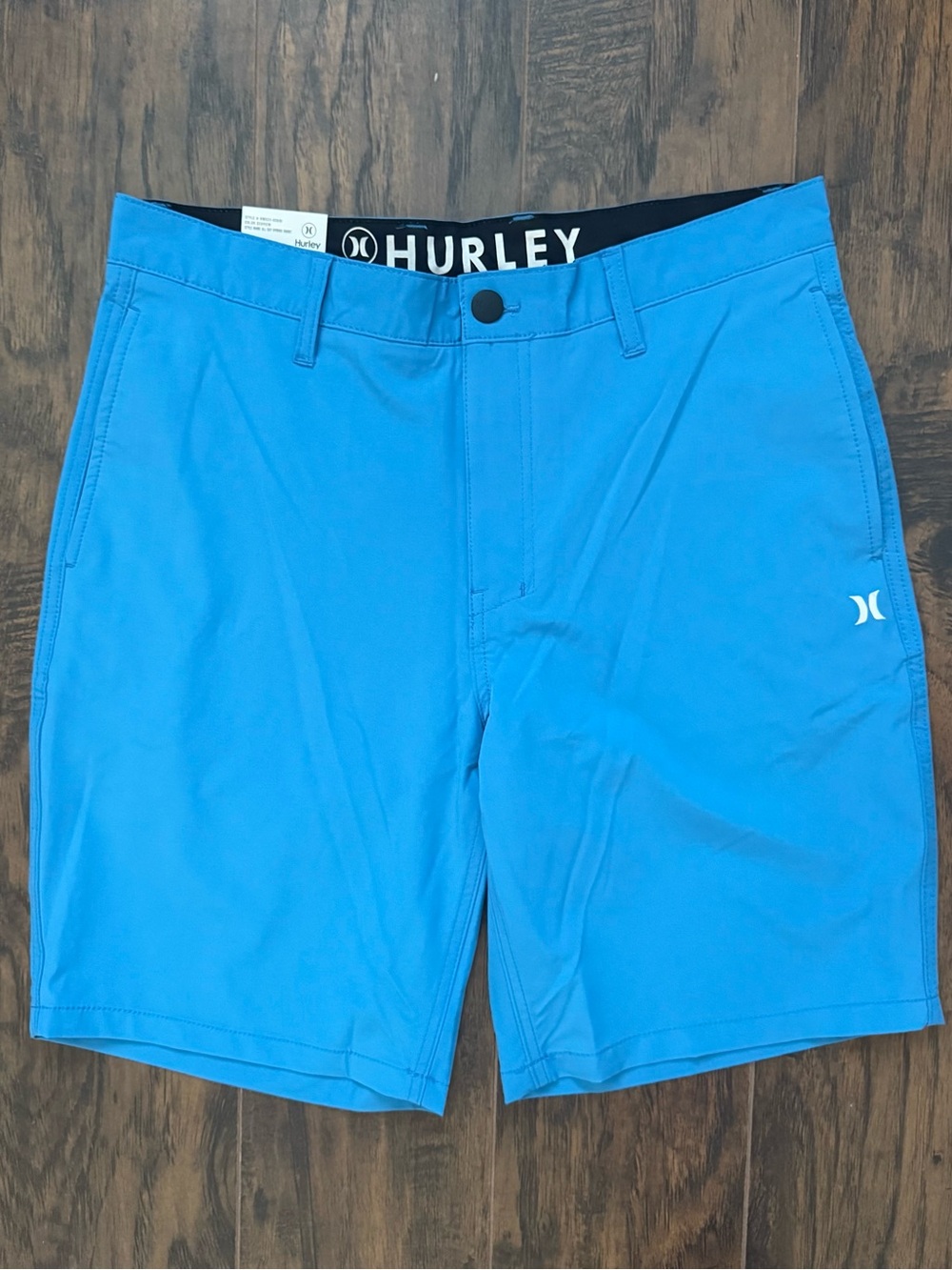 NWT Hurley Size 34 Seaview Blue All Day Hybrid Shorts